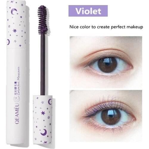 Color Mascara Sexy Slender Lasting Lash Natural Roll Warped Thick Fast Blue Black Red Lengthening Durable Dry Soft Mascara