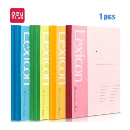 Deli 7655 / A5 Wireless Binding Soft Copy / Notepad / Work Notebook / Notepad / Office /Student / Business 100 Pieces/1 copy
