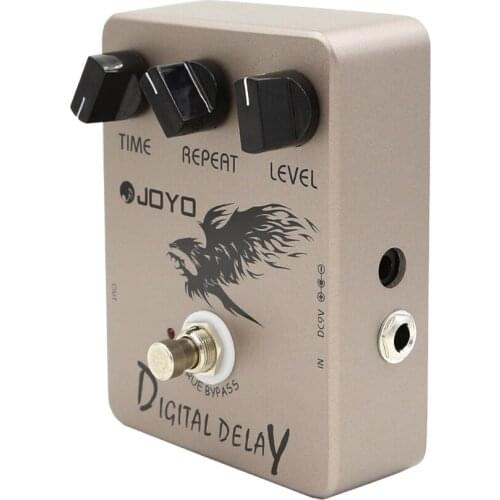Joyo Jf 08 Effector Digital Delay Pedal Guitar Part Pedalboard Electric Guitar Bass Analog Delay Time Range 25Ms-600Ms True Bypa