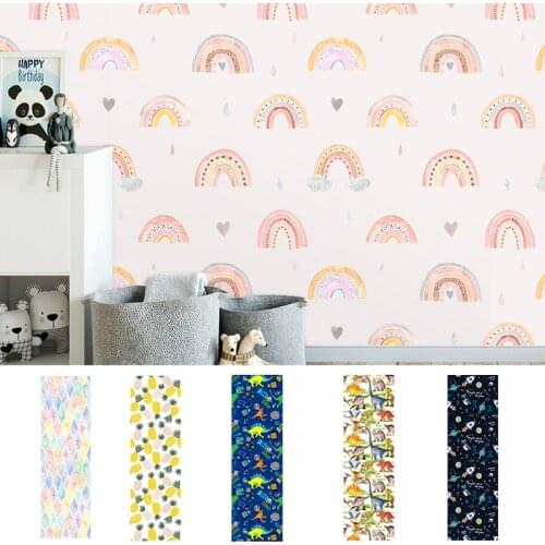 European And American Seamless Self-Adhesive Wall Stickers Pvc Cartoon Printing Renovation Stickers Home Decoration Wall Sticker