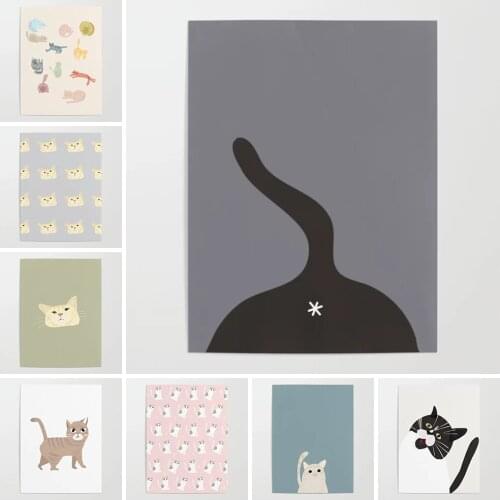 HD Home Decoration Wall Art Prints Anime Cat Pictures Modular Poster Painting Cuadros On Canvas For Living Room No Frameworks