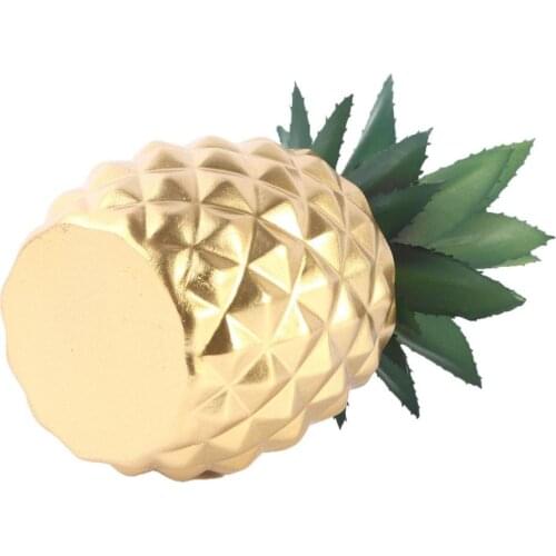 Simulation Pineapple Photography Props Foam Resin Artificial Fruit Furnishing Home Decorative for Hotel Bar Cafe