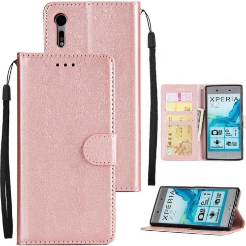 Leather Case for Sony XZ XZs XA1 ultra plus XZp XZ2 Compact XA2 ultra L2 Flip Wallet Case Housing Cover