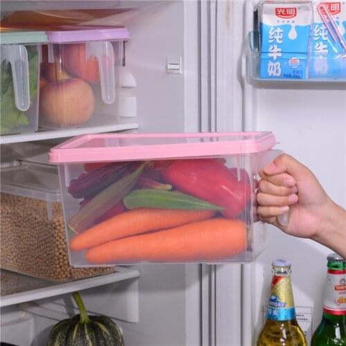 Kitchen Transparent Pp Storage Box Grains Beans Storage Contain Sealed Home Organizer Food Container Refrigerator Storage Boxes