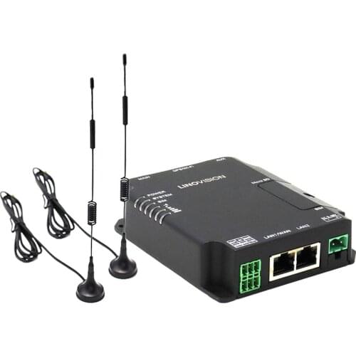 LINOVISION Rugged and Versatile Cellular Router & 4G DTU with RS485, Industrial 4G LTE WiFi Router with Dual SIM Cards Slot