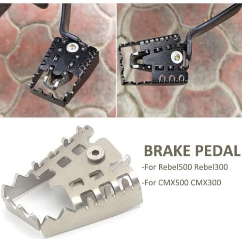 Motorcycle Accessories Anti Skid Pedal Brake Pedal for Honda Rebel500 Rebel300 CMX500 CMX300 Rebel 500 300 CMX 500 300