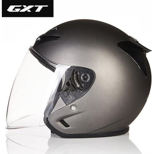 GXT Motorcycle Helmet Half Face ABS Open Face Lens Moto Helmet Electric Bicycle Helmet Men Women Summer Scooter Motorbike Helmet