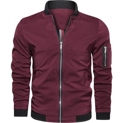 Mens Jackets and Coats 2020 Fashion Slim Men Jacket Male Motorcycle Streetwear Mens Bomber Jacket Simple British Style Man Coat