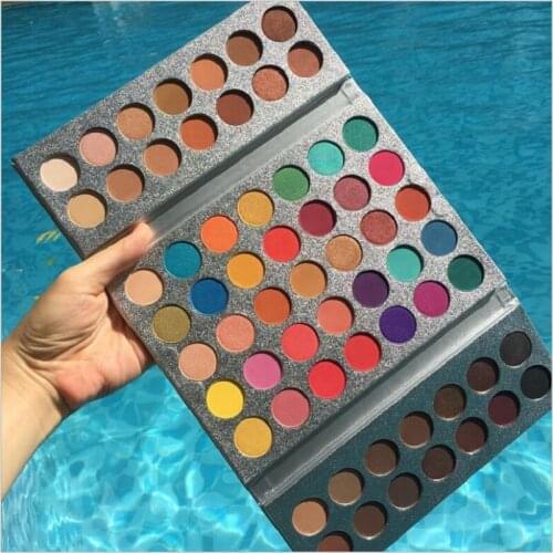New Beauty Glazed Makeup Eyeshadow Palette Gorgeous Me 63 Color Make up Palette Eyeshadow Pallete Pigmented Eye Shadow Powder