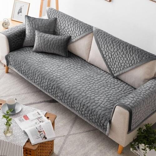 2021 New Plush Stone Pattern Sofa Covers Decorative Slipcovers Chair Sofa Towels Couch Protective Covers Cases Home Textiles Dec