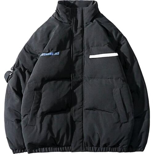 2021 Winter New Letter Printing Down Jacket Stand Collar Student Loose Casual Garment With Cheap Price