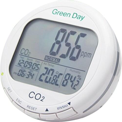 Professional AZ7788 CO2 Gas detector 0~9999 ppm With Alarm Temperature & Relative Humidity Monitor
