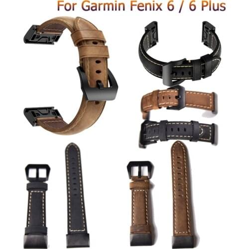 Leather wrist Watch Strap Easy fit quick Link Bracelet Belt 22MM For Garmin Fenix 5/ 5 Plus fashion Smart Watch bands wristbands