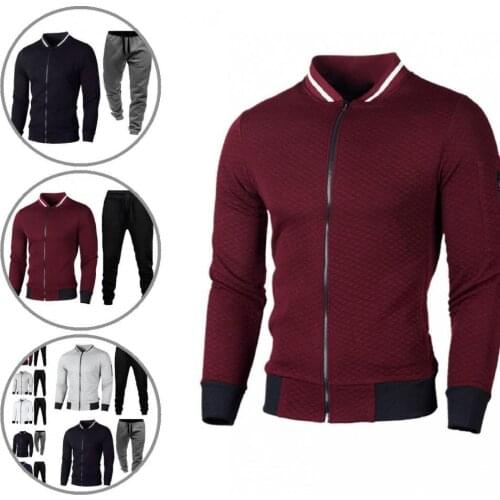 Slim Energetic Cardigan Men Coat Suit Breathable Man Suit Drawstring for Daily Wear