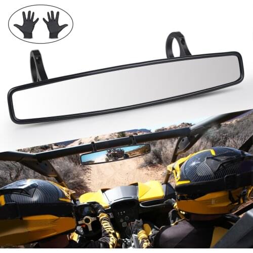 UTV ATV Rear View Mirror 1.75"/2" Clamp Racing Mirror 38CM For Polaris RZR Rangers 800 1000 XP 900 1000 For Yamaha For Honda