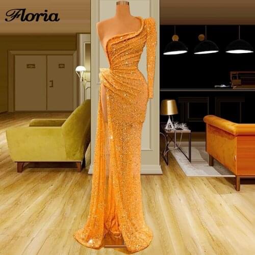 Robe Soiree 2020 African High Split Side Evening Dress Formal Gown Chic Dubai Design Long Transparent Pageant Prom Dresses Party