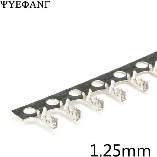 100pcs/LOT JST 1.25mm Jumper Wire Cable terminal for Housing JST 1.25 Female Male Connector For multiple Pins