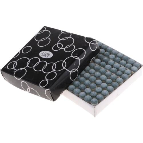 100 Pieces Slip On Pool Cue Tips Billiard Cue Tips Cue Tip Replacement, Lightweight & Durable