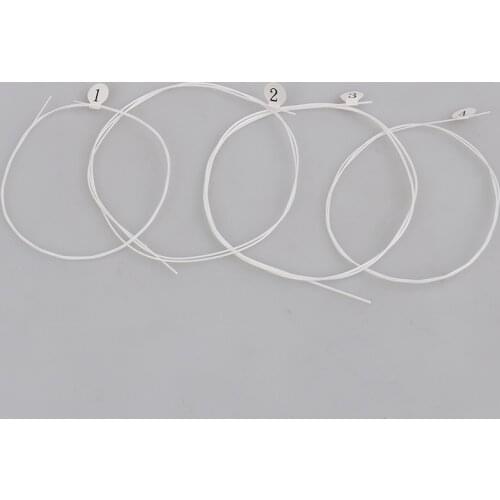 4PCS/set White nylon Ukulele U105 Strings Nylon Guitar Replacement Parts for Ukulele