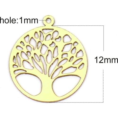 Beadsnice ID40176smt1 Gold Filled Tree of Life Pendant Charms Delicate Jewelry for Necklace Fashion Charms