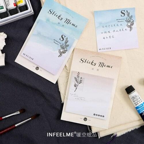 1PC Cute New Mans Life Is Like A Dream Memo Pad Paper Post Notes Sticky Notepad Stationery Papeleria Office School Supplies