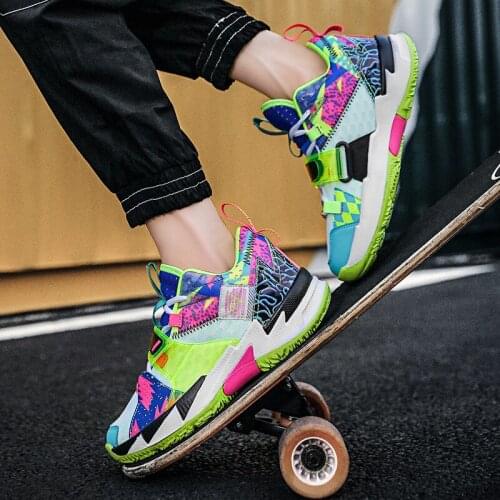 Brand Men Basketball Shoes Damping Fashion Sport Sneakers High Top Trainers Camouflage Outdoor Boots Basket Ball Women Sneakers