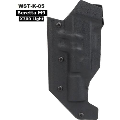 Beretta M9 Concealed Carry Kydex Holste X300 Light Bearing Tactical Hunting Right Hand Pistol Gun Holster Case for HK45/SIG P320