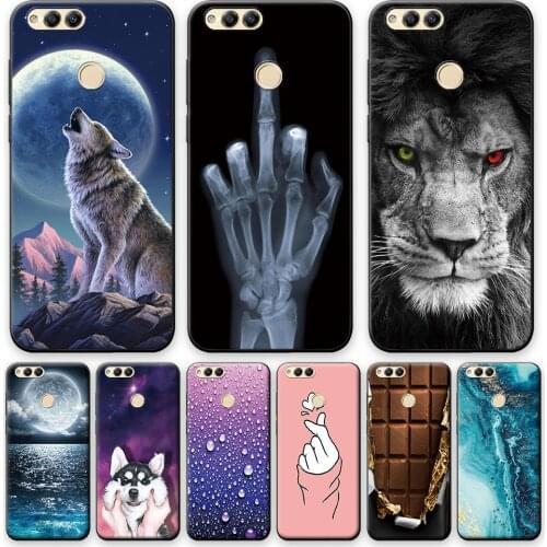 For Huawei Honor 7X Case For Huawei Honor 7X 7 X Silicone Soft Back Cover Phone Case For Huawei Honor 7X Animal Matte Case Shell