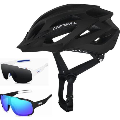 Cairbull - mens and womens bicycle helmet x-tracer, light, matte, mountain or road bike, complete shape