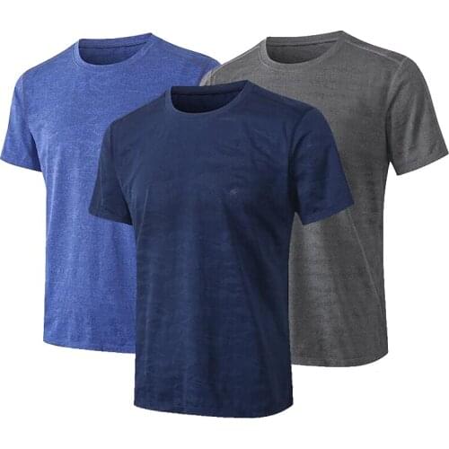 New Mens Quick Dry Running T Shirt Rashgard Camouflage Short Sleeve Sports Shirts Gym Fitness Training T-shirts Male Clothing