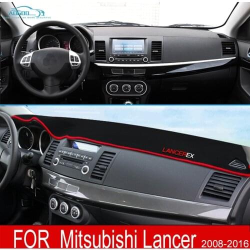 Car Dashboard Mat Pad Instrument Platform Desk Cover Carpets Slip Sunshade Dashmat Accessories For Mitsubishi Lancer 2008~2016
