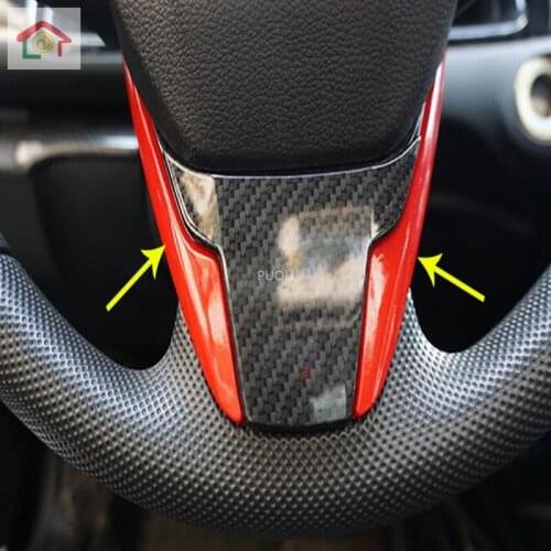 Car Cover Detector Sticker Styling Steering Wheel Interior Kit Trim Lamp Frame For Honda Civic 10th Sedan 2019 2020
