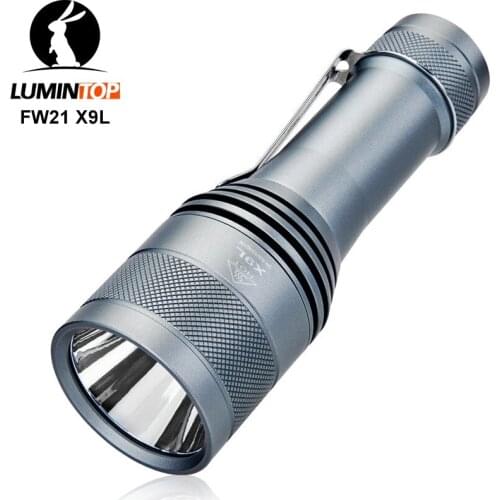 Lumintop FW21 X9L LED Flashlight SBT90.2 6500 Lumen Tactical Torch Flashlight Throw 810 Meter by 21700 Battery for Camping