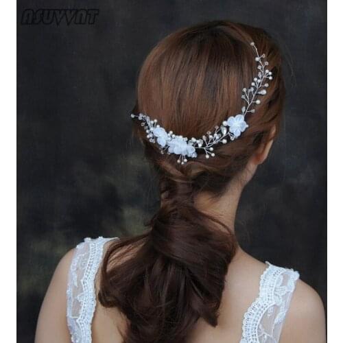 Fashion Combs Bridal Wedding Rhinestone Headdress Jewelry For Women Girl Headbands Combs Bride Wedding Flowers Hair Accessory