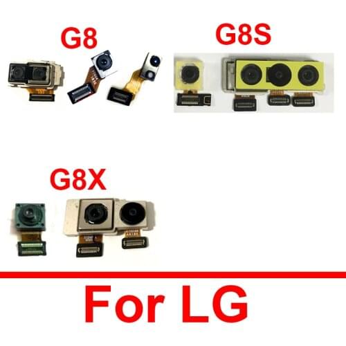 Front & Rear Main Camera Module For LG G8 ThinaQ G820N G820V G820QM G8s ThinaQ G810EAW Small & Back Big Camera Replacement Parts