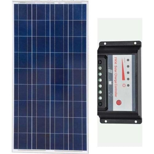 Powerful Solar Panel 12v 150w Solar Charge Contoller 12v/24v 30A Solar Battery Charger Pool Garden House RV Off Gird Car Roof