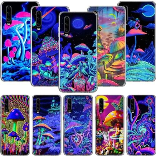 Weird Mushroom Psychedelic Phone Case For Huawei P30 P40 P20 P10 Mate 20 10 30 Lite Pro P Smart Z Plus Printing Cover Coque Shel