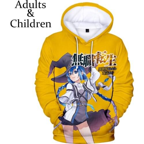 2020 Autumn winter New 3D Cartoon Hoodie Anime Mushoku Tensei Hoodies Luxury Harajuk Men/women Casual Clothes Pullover tops top