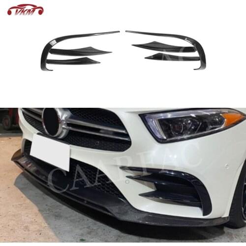 Carbon Fiber Material Front Splitters Car Accessorise Fits For Benz CLS Class W257 CLS260 300 350 2019 UP