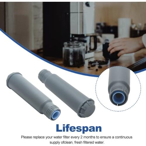 2pcs Plastic Kitchen Coffee Machine Home Tools Water Filter Element Safe Improve Taste Accessories Durable For Krups Claris F088