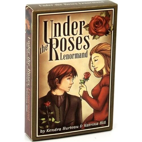 Under the Roses Lenormand 39 Cards Oracle Deck Full English Mysterious Divination Family Party Fun Tarot Board Game