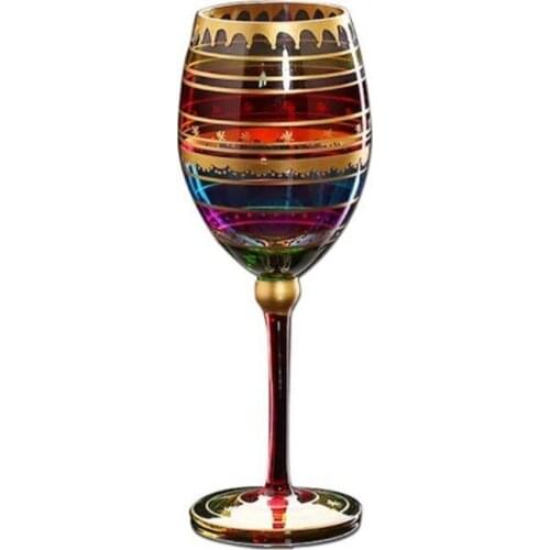 Portsble Wine Glass Goblet Red Wine Glass Crystal Wine Glasses European Wine Set Goblet Home Decor Birthday Present Gift C023