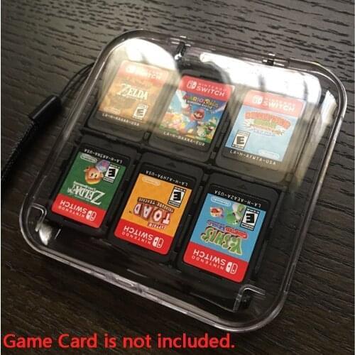 Transparent 12 in 1 Games Card Case Storage Case Box Protective Card Holder Card Box Games Accessories for Nintend Switch for NS