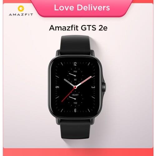 2021 New Global Amazfit GTS 2e Smartwatch 24H Heart Rate 90 Sports Modes 5 ATM 24 Days Battery Life Smart Watch for Android
