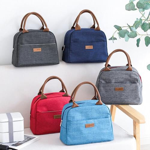 Large Capacity Lunch Box Bag for Women Children Thermal Insulated Cooler Tote Beach Snacks Holder Food Picnic Lunch Carry Bags