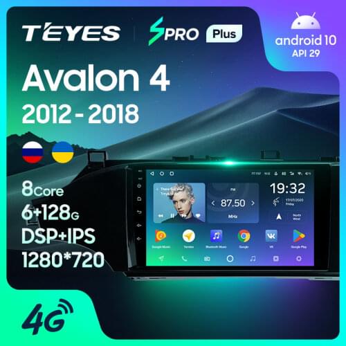 TEYES SPRO Plus For Toyota Avalon 4 IV XX40 2012 - 2018 Car Radio Multimedia Video Player Navigation GPS Android 10 No 2din 2 din dvd