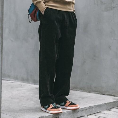 Bronson 12.5oz 8 wale Corduroy Trousers Suit Pants Style Mens Vintage Baggy Pants