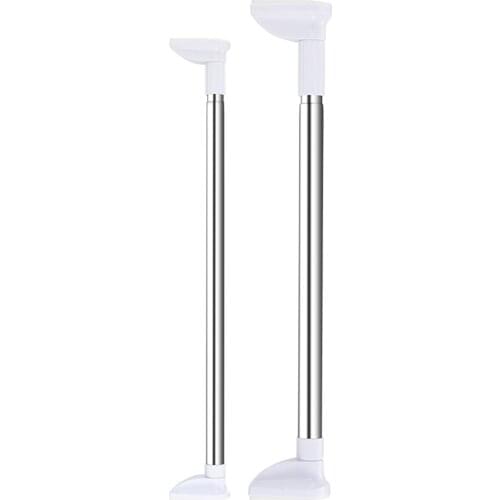 50-120cm Punch-free Telescopic Clothing Rod Extendable Stainless Steel Curtain Pole Easy Installation for DIY Space Home Accesso