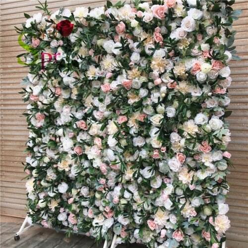 SPR high quality wedding stage backdrop artificial rose flower wall for wedding decoration