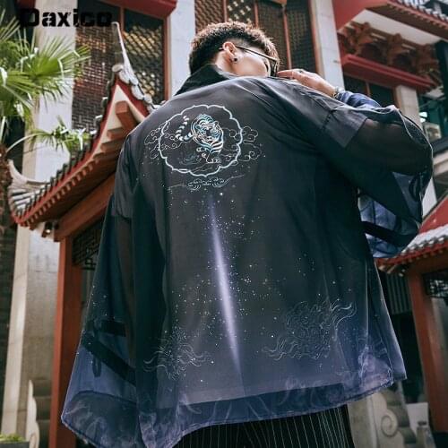 Yukata Haori Men Japanese Kimono Cardigan Man Samurai Japan Kimono Jacket Female Kimono Shirt Yukata Kimono Obi Clothing